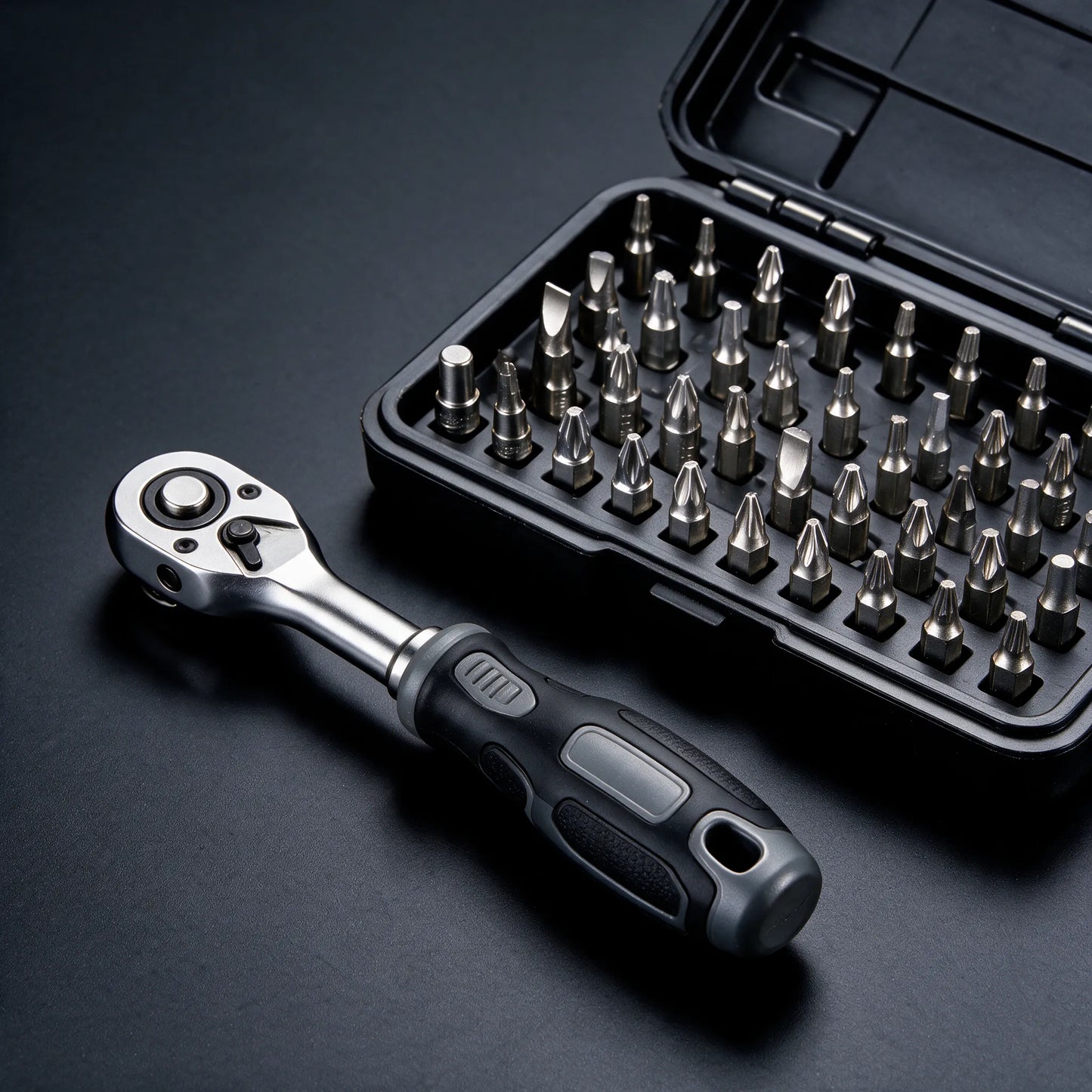 Fixtus 40-in-1 Ratchet Screwdriver Set with 180-Degree Ball-Joint Handle