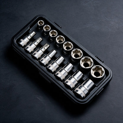 Fixtus 15-Piece 3/8-Inch Drive Universal Socket Set