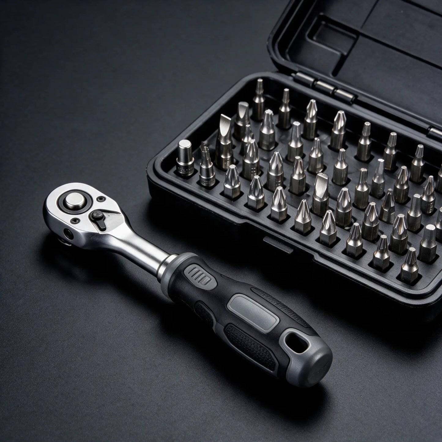 Fixtus 40-in-1 Ratchet Screwdriver Set with 180-Degree Ball-Joint Handle